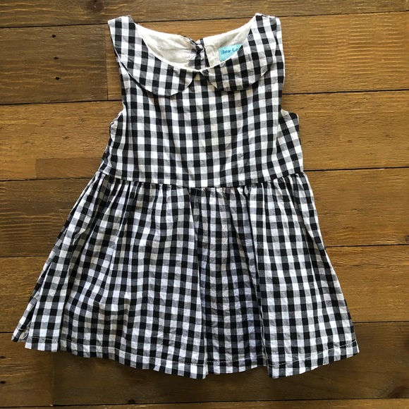 Other - Black and white gingham toddler girl dress